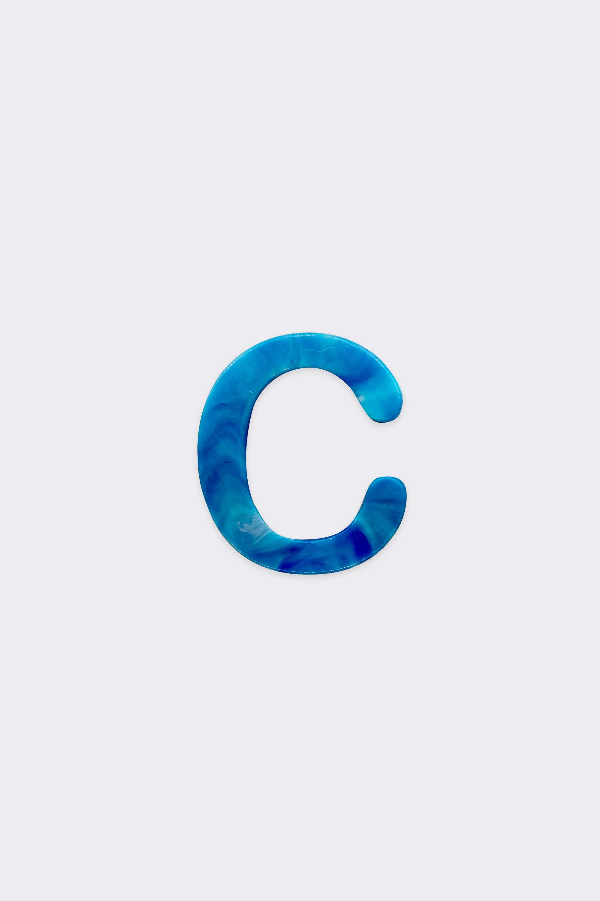 Blue Plastic Letters
