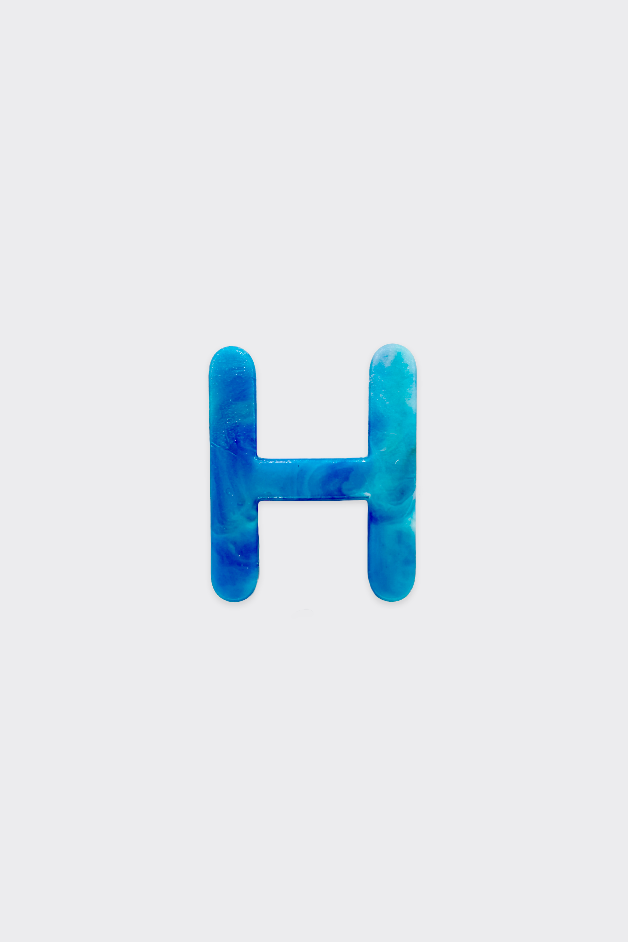 Blue Plastic Letters