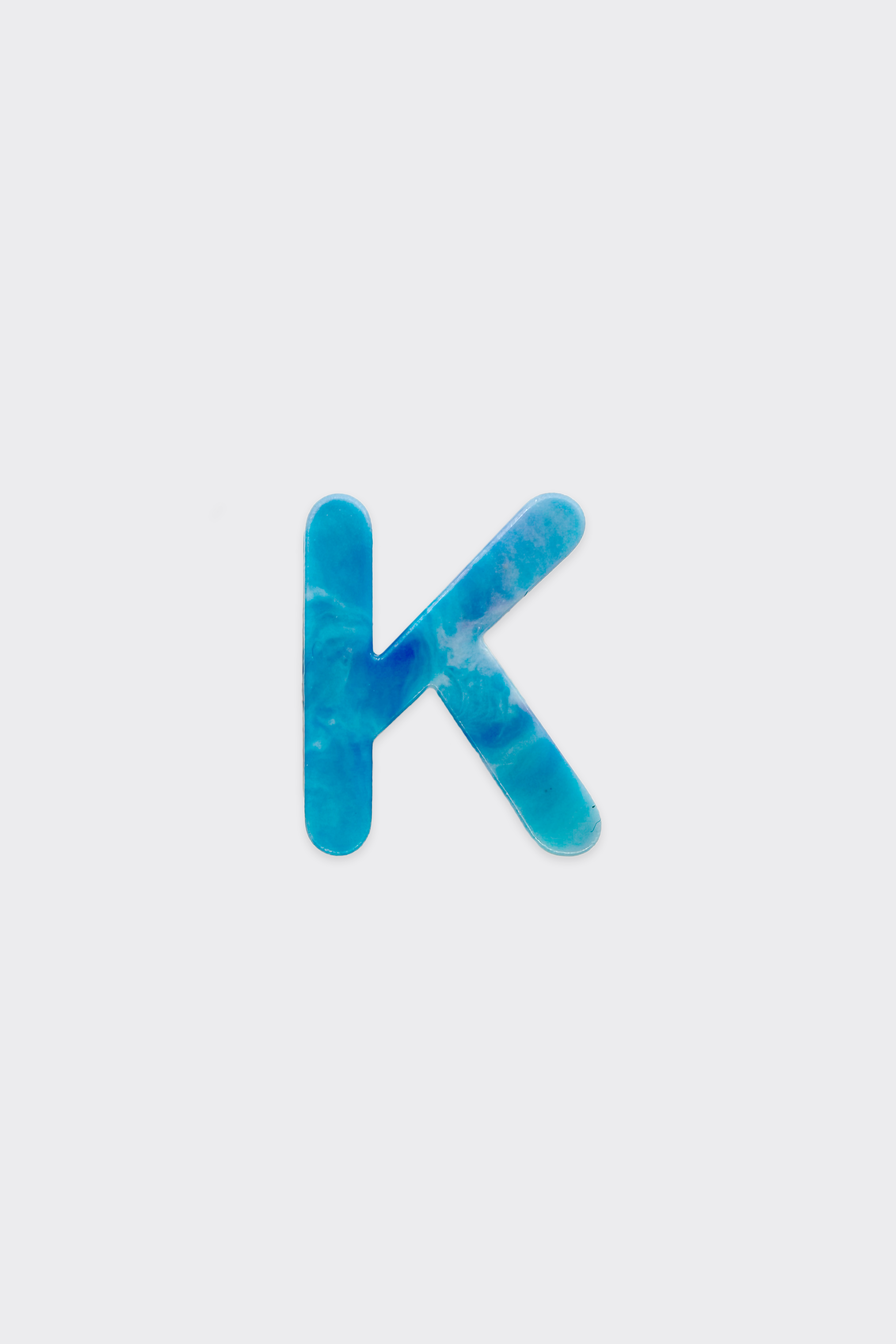 Blue Plastic Letters