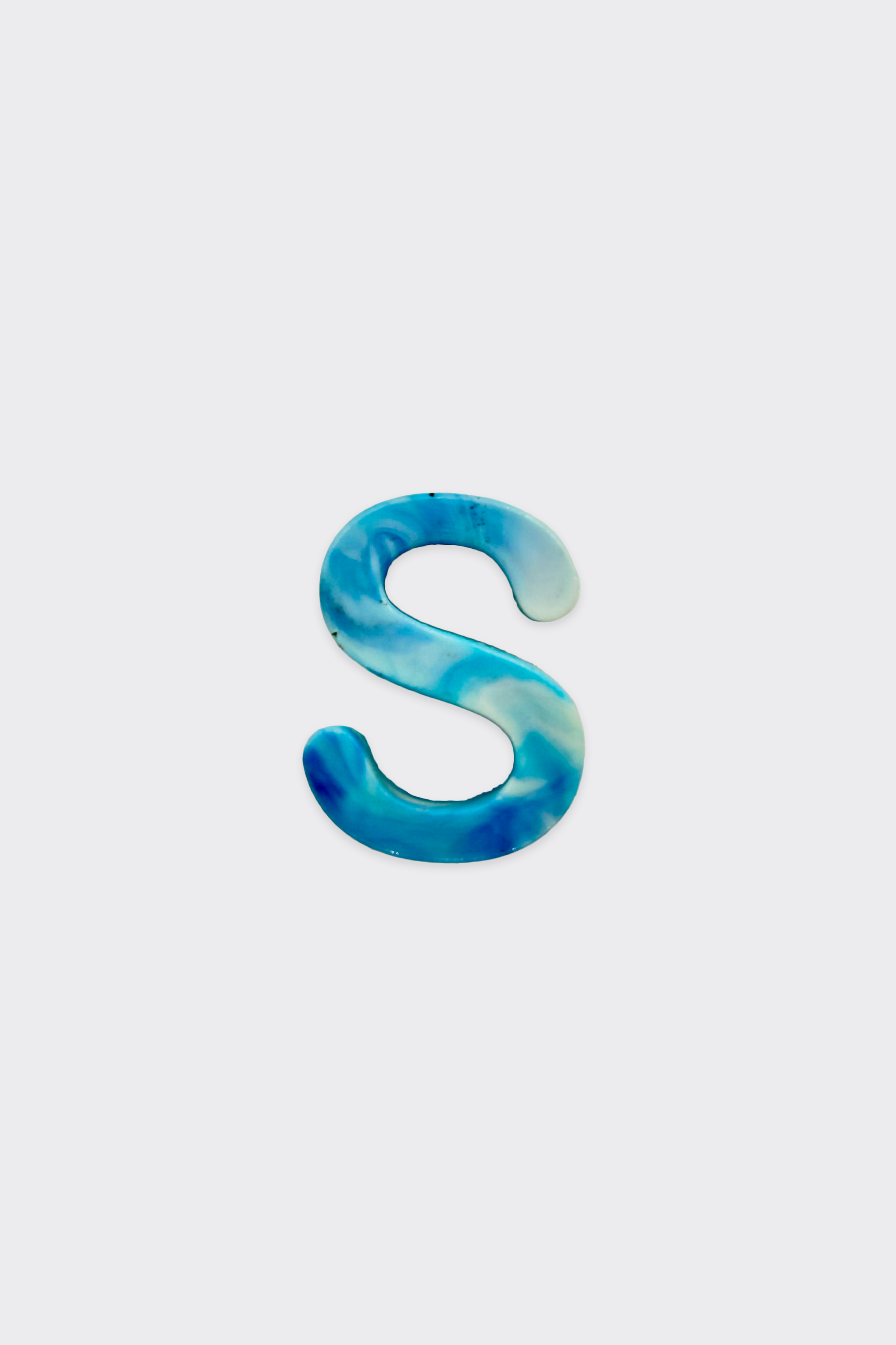 Blue Plastic Letters