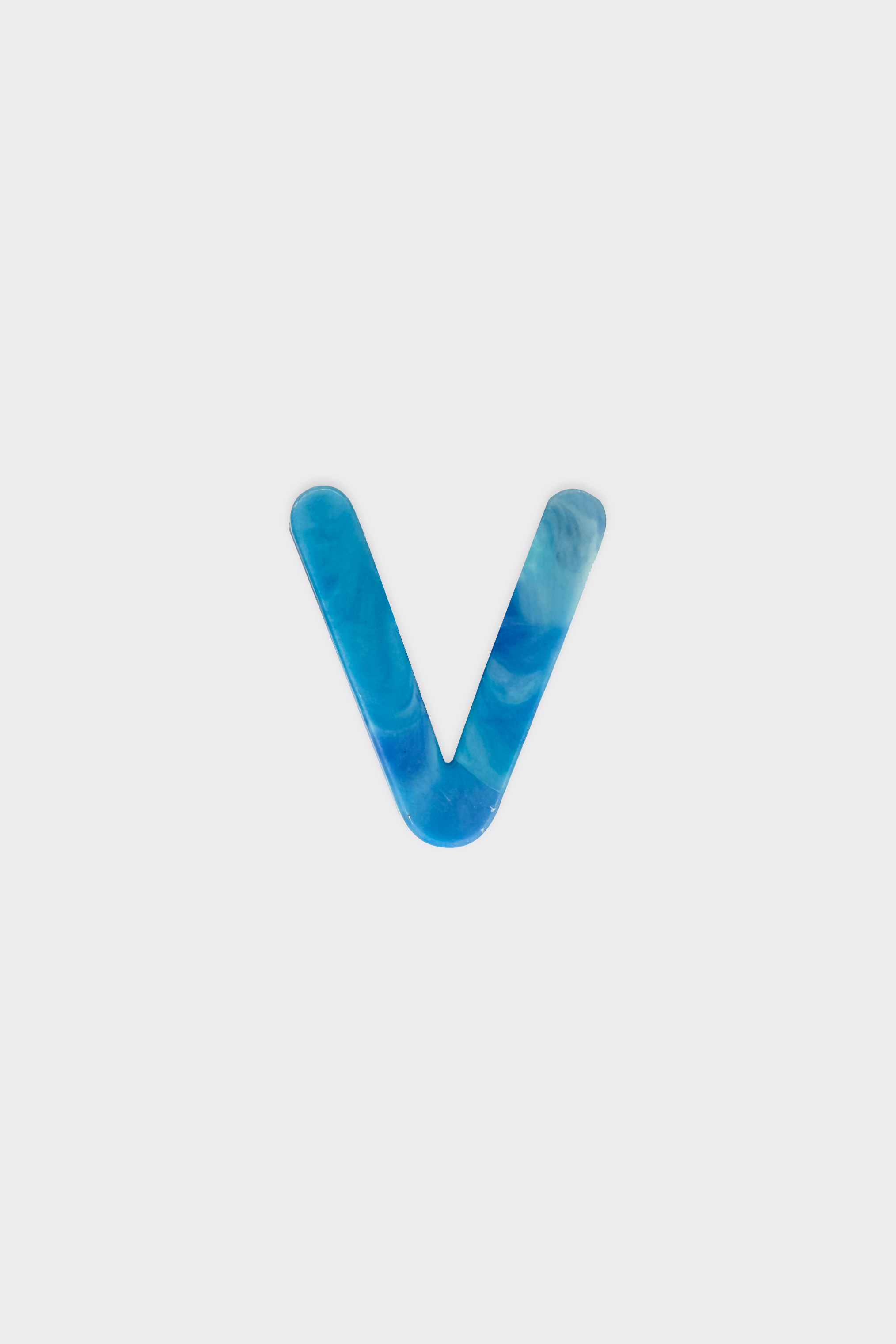 Blue Plastic Letters