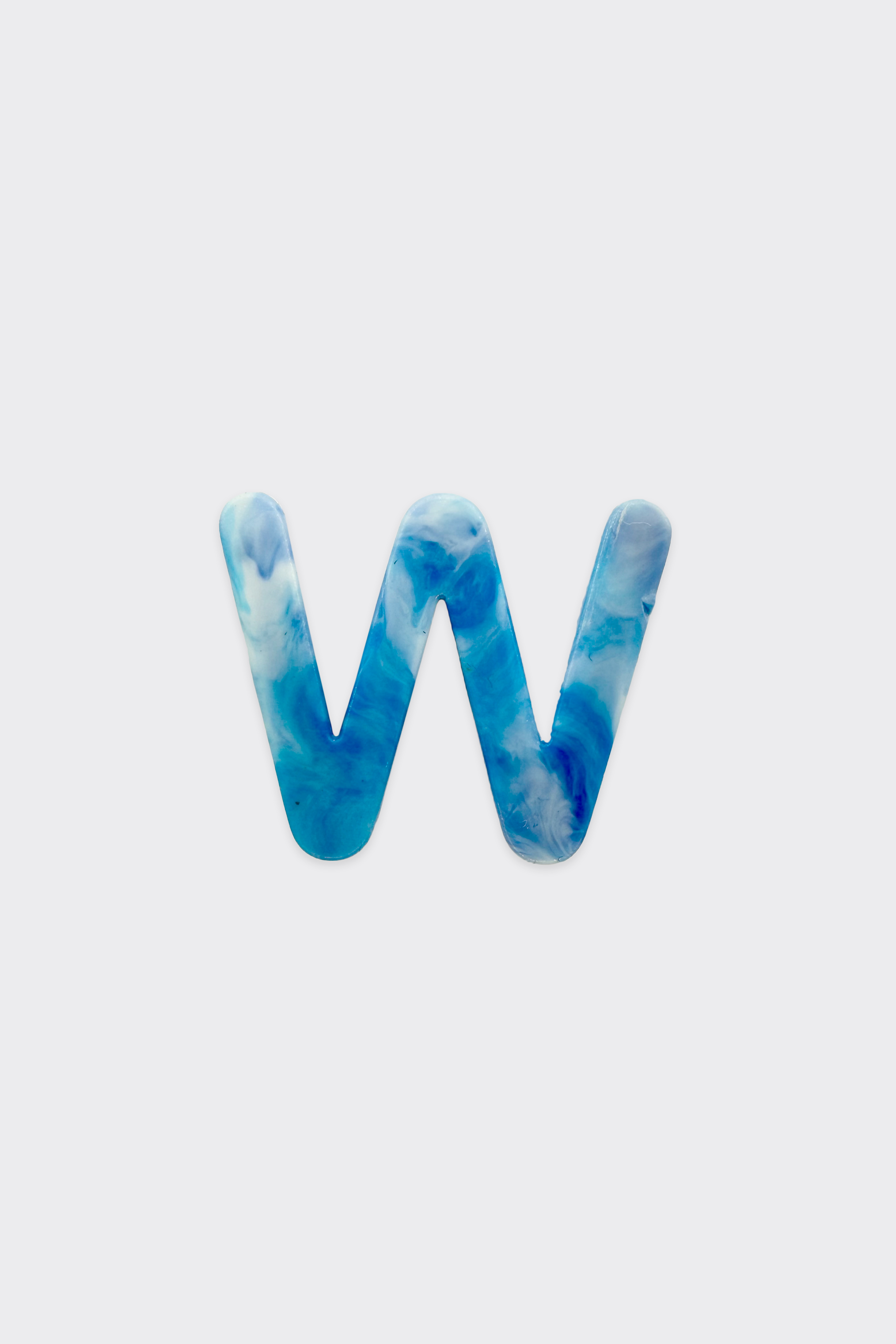 Blue Plastic Letters