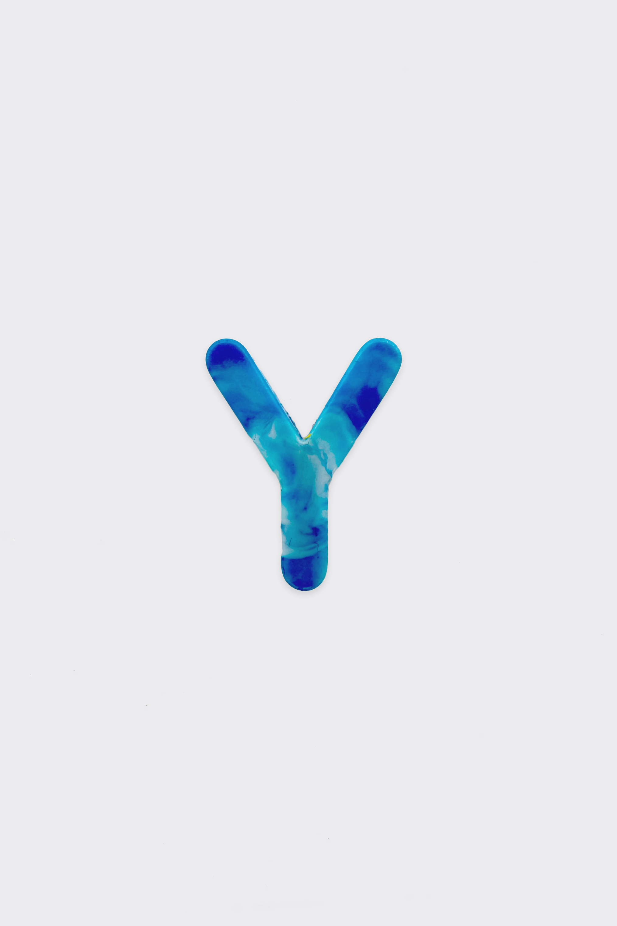Blue Plastic Letters