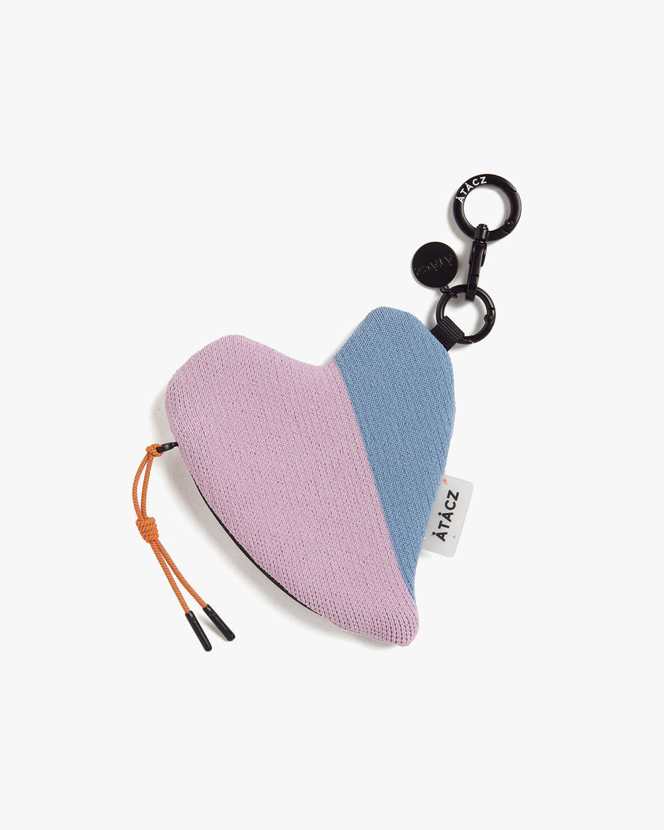 Heart Knitted Pouch — Pink