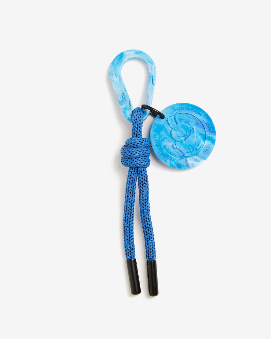 Miffy Circle Tag Keychain — Ink Blue