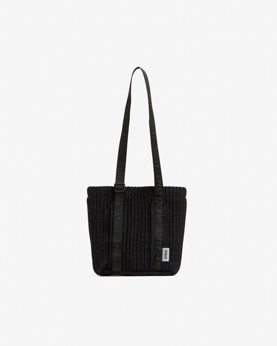 Nimbus Mini Tote — Black Lurex