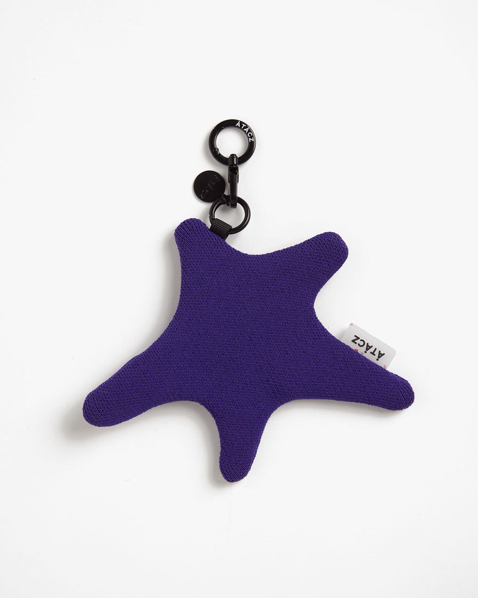 Star Knitted Pouch — Purple