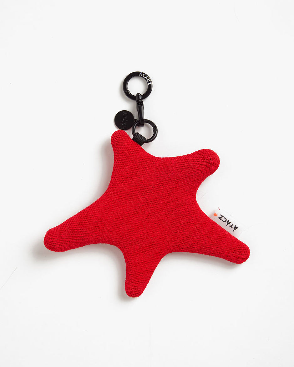 Star Knitted Pouch — Poppy