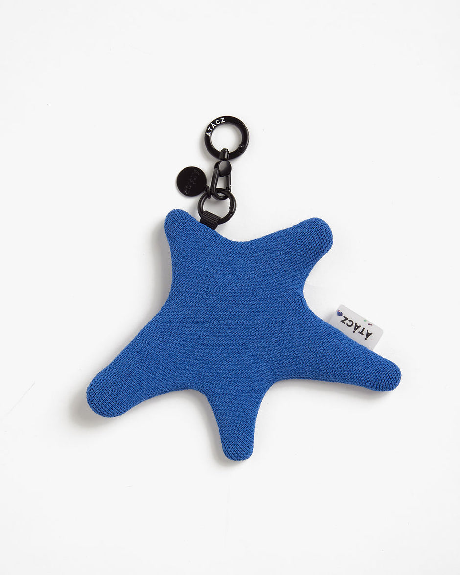 Star Knitted Pouch — Ink Blue