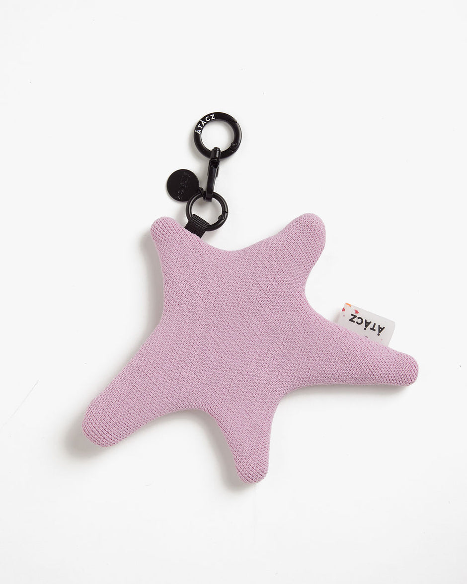 Star Knitted Pouch — Pink
