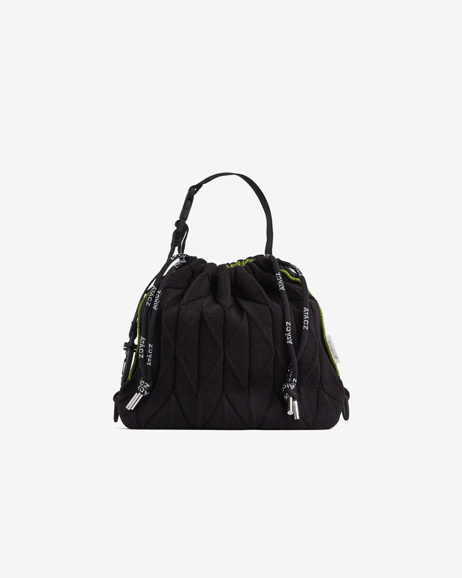 Twist Bag — Black + Green