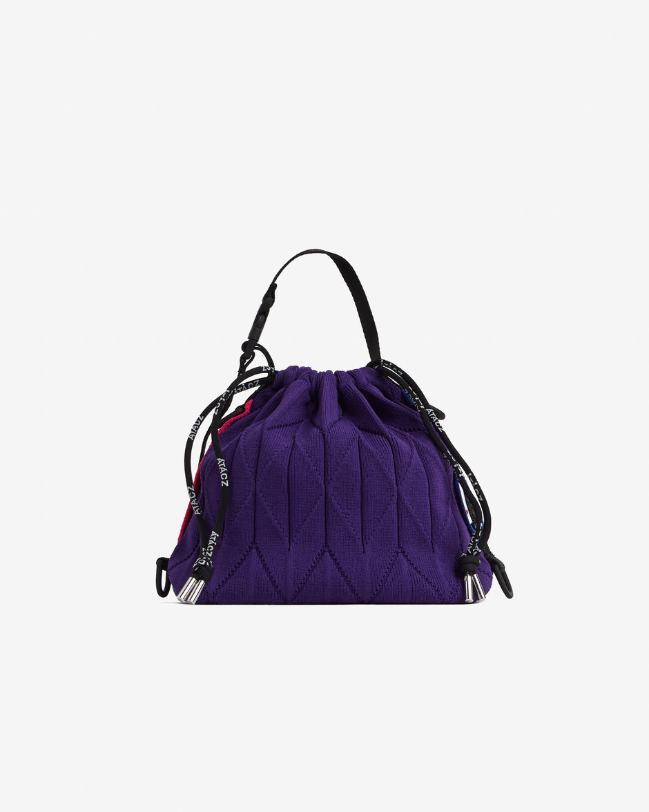 Twist Bag — Dark Purple + Mustard
