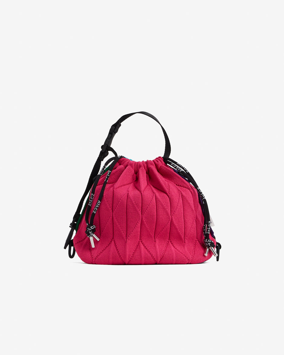 Twist Bag — Fuchsia + Turquoise