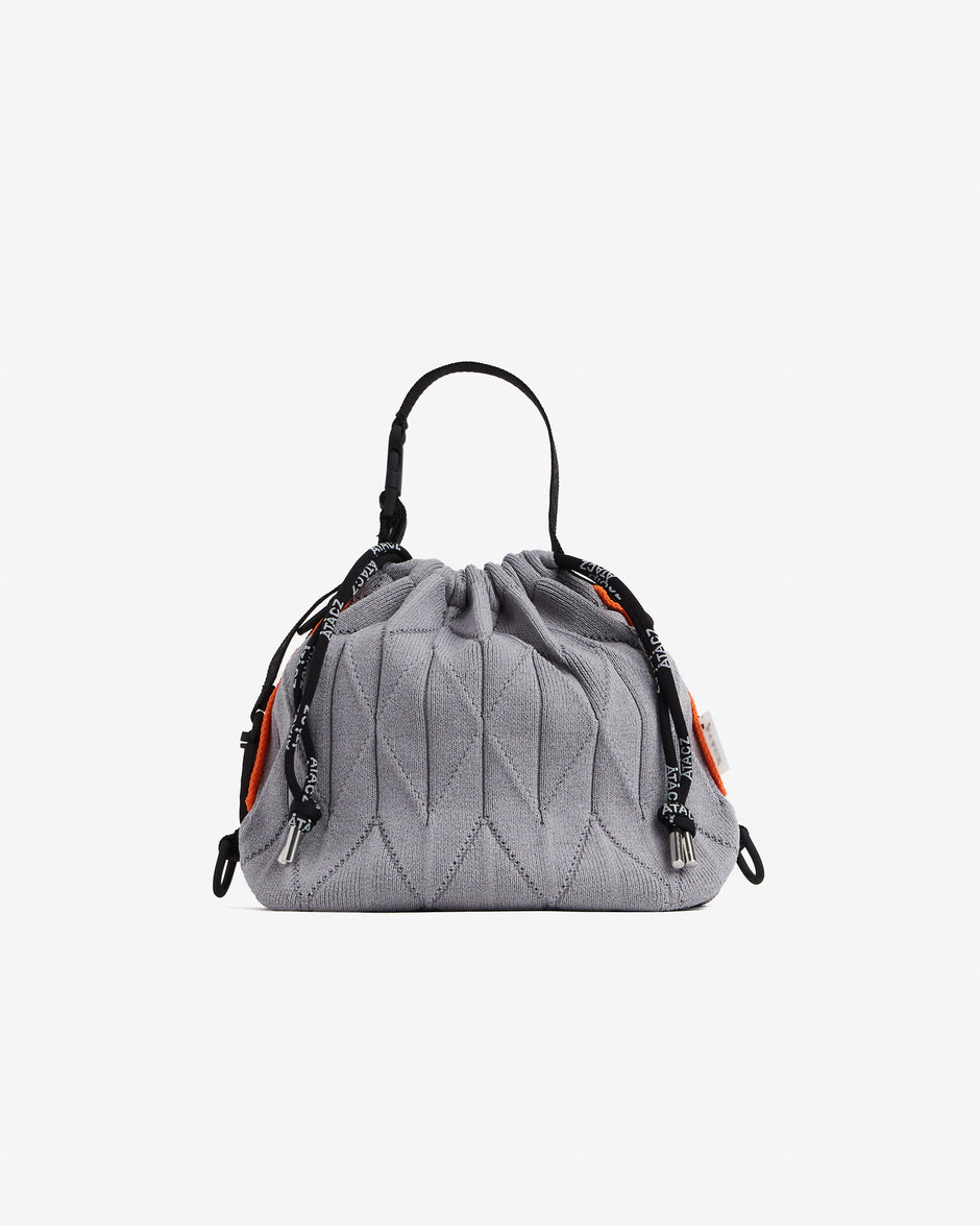 Twist Bag — Grey + Orange
