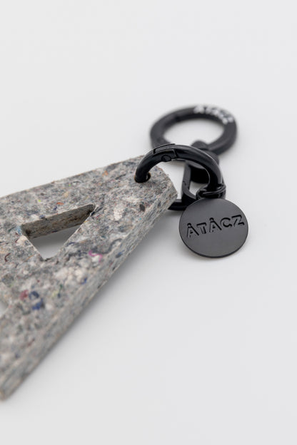 Atacz x Paneco Eco-Friendly Recycled Clothing Key Chain Black