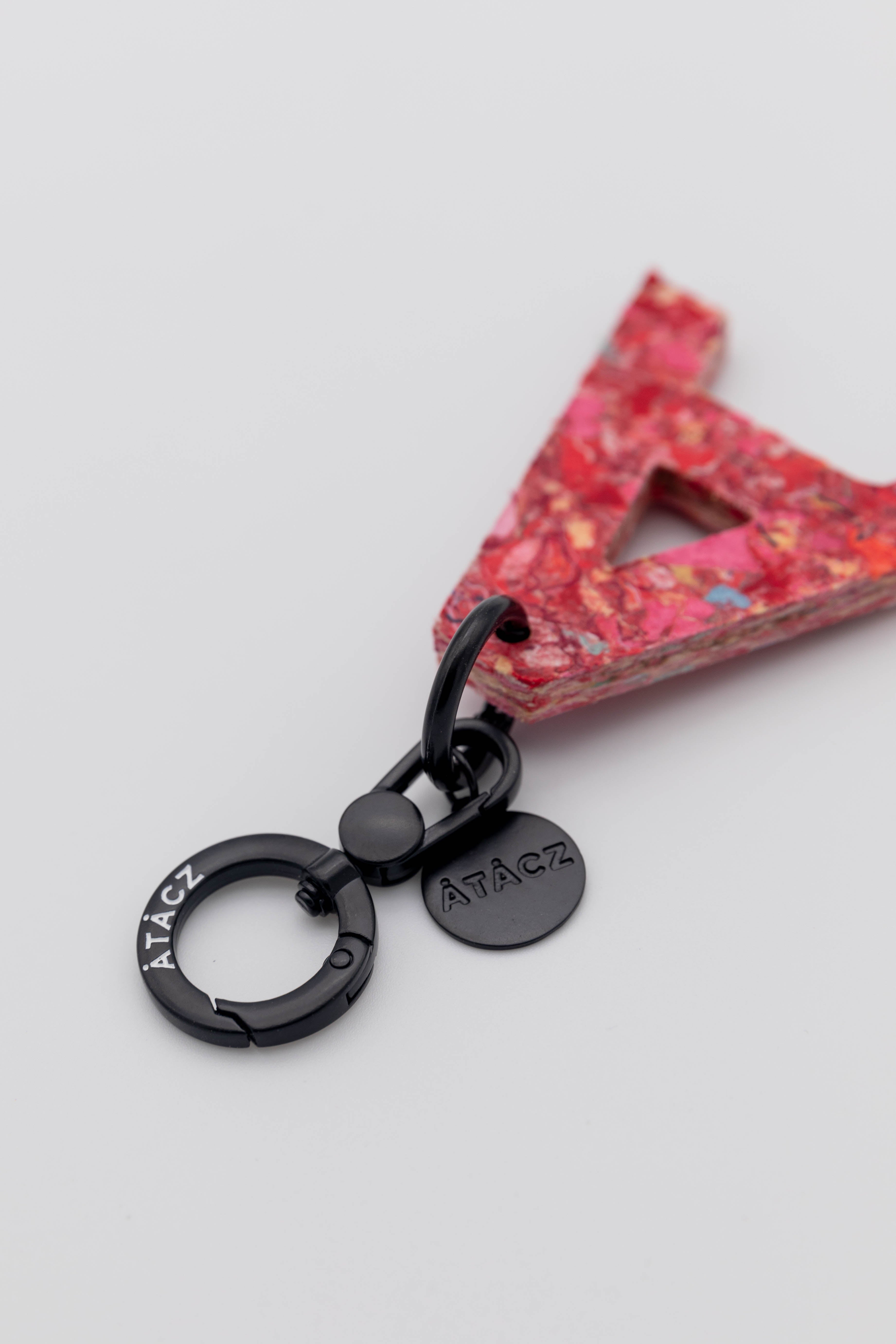 Atacz x Paneco Eco-Friendly Recycled Clothing Key Chain Red