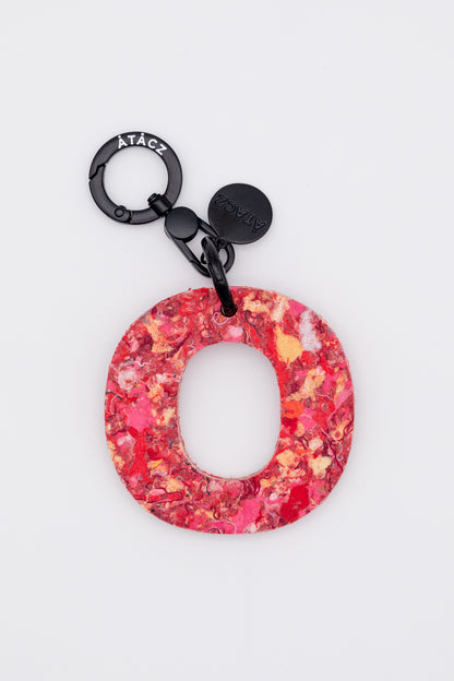 Atacz x Paneco Eco-Friendly Recycled Clothing Key Chain Red