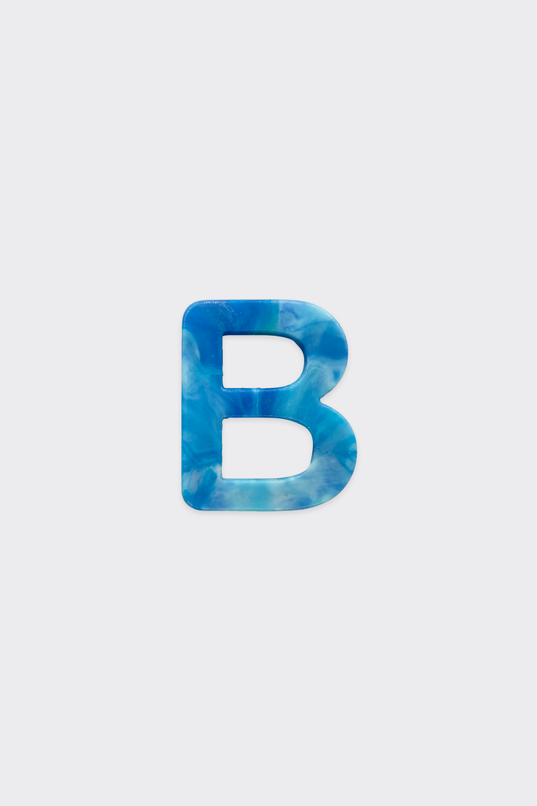 Blue Plastic Letters