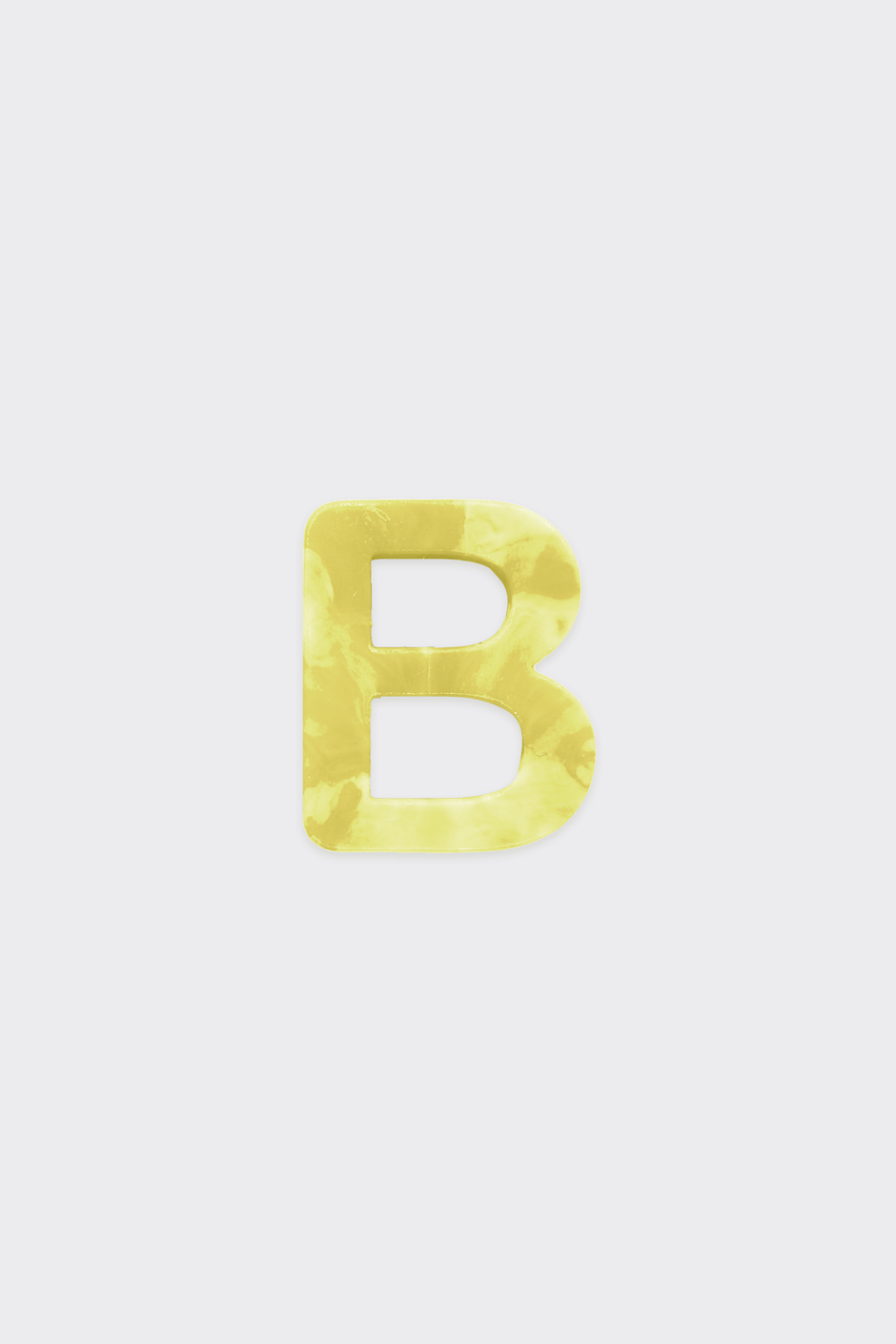 Yellow Plastic Letters — B