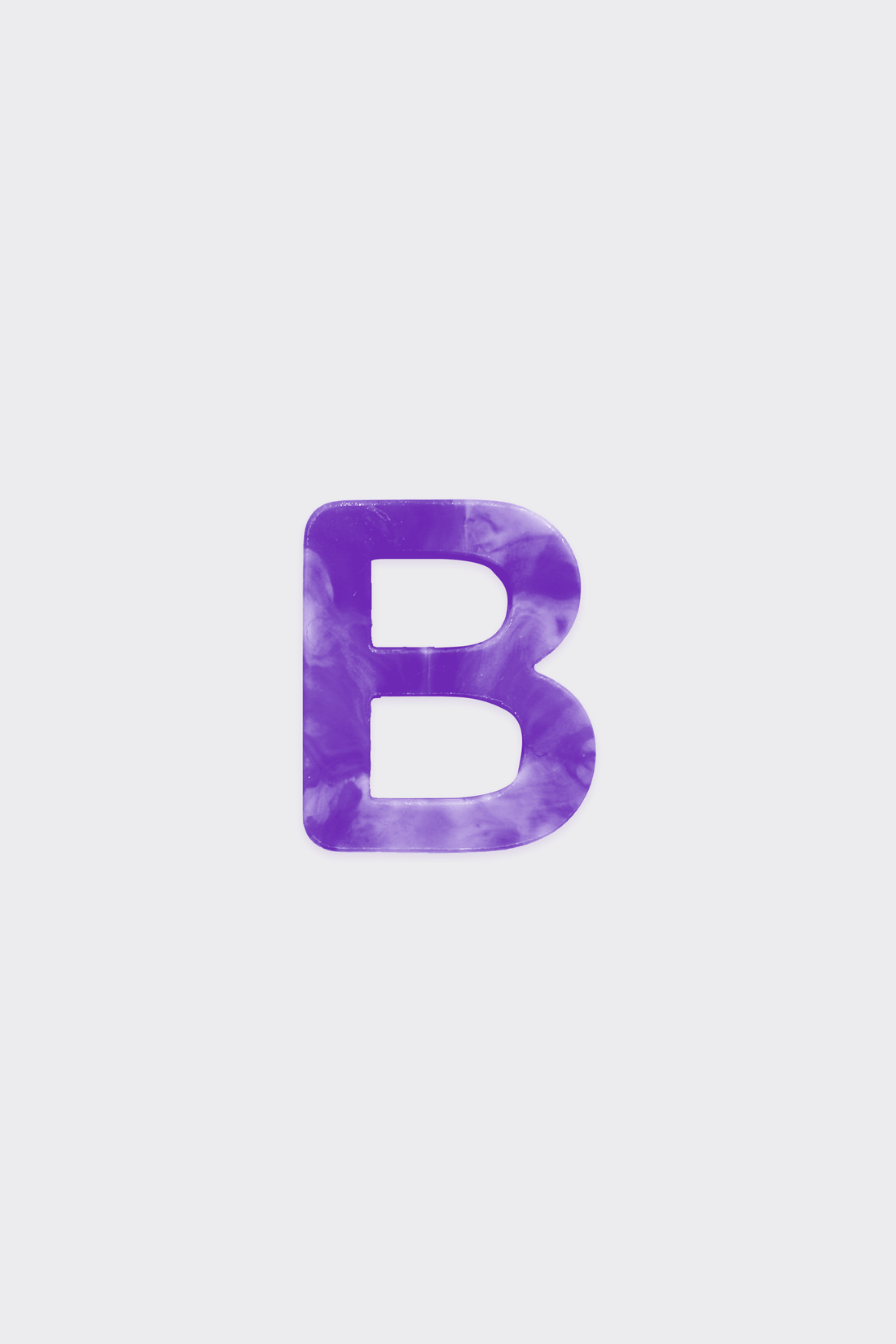 Purple Plastic Letters