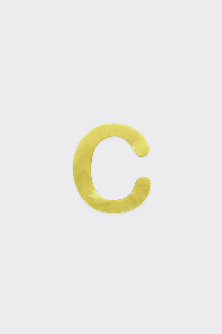 Yellow Plastic Letters — C