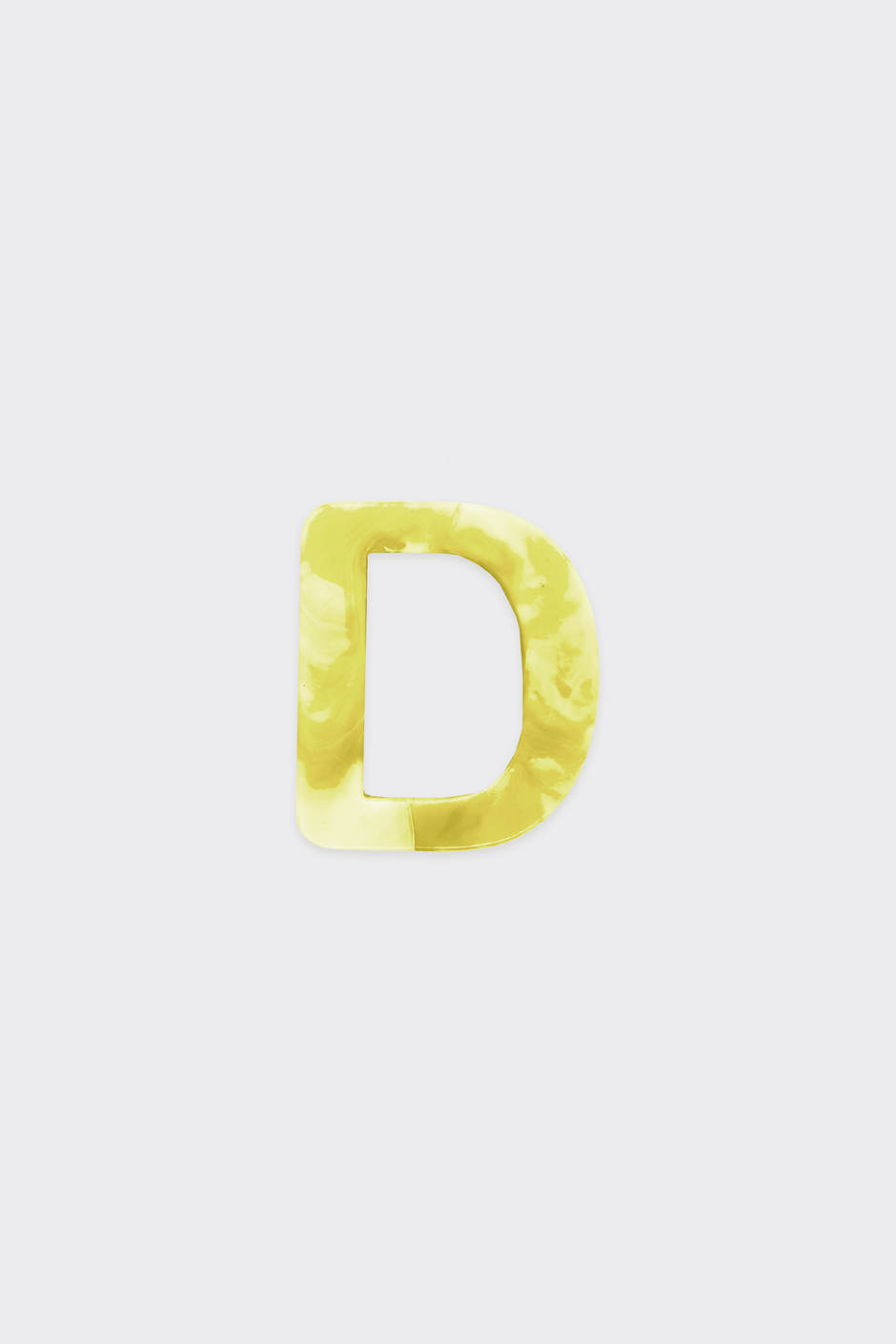 Yellow Plastic Letters — D