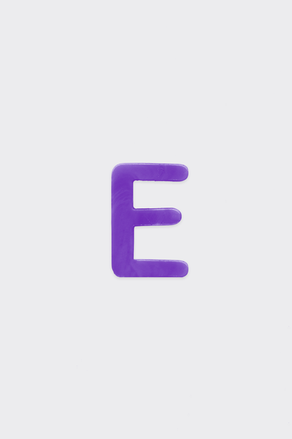 Purple Plastic Letters