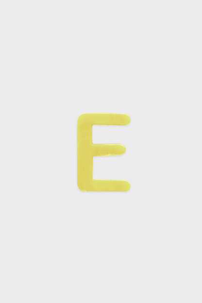 Yellow Plastic Letters