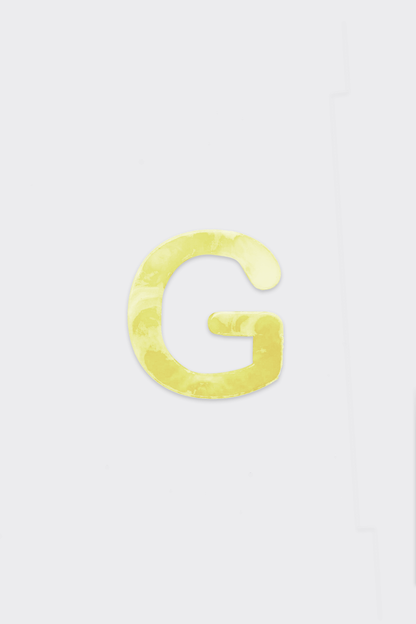 Yellow Plastic Letters