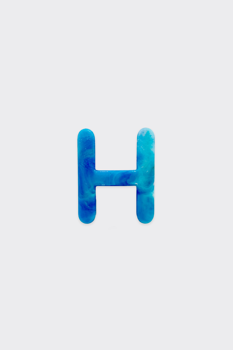 Blue Plastic Letters — H