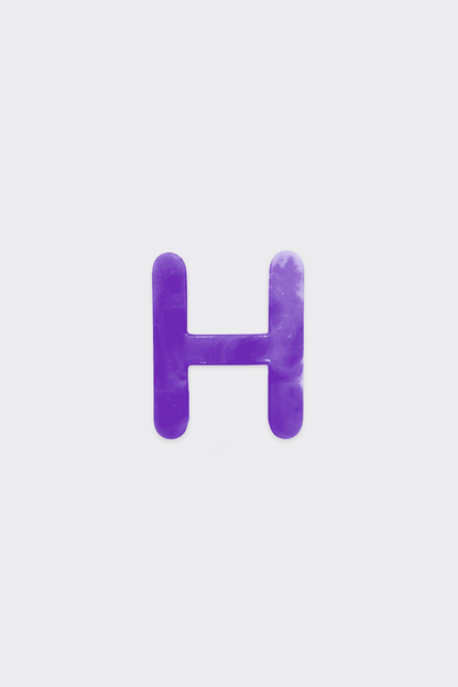 Purple Plastic Letters
