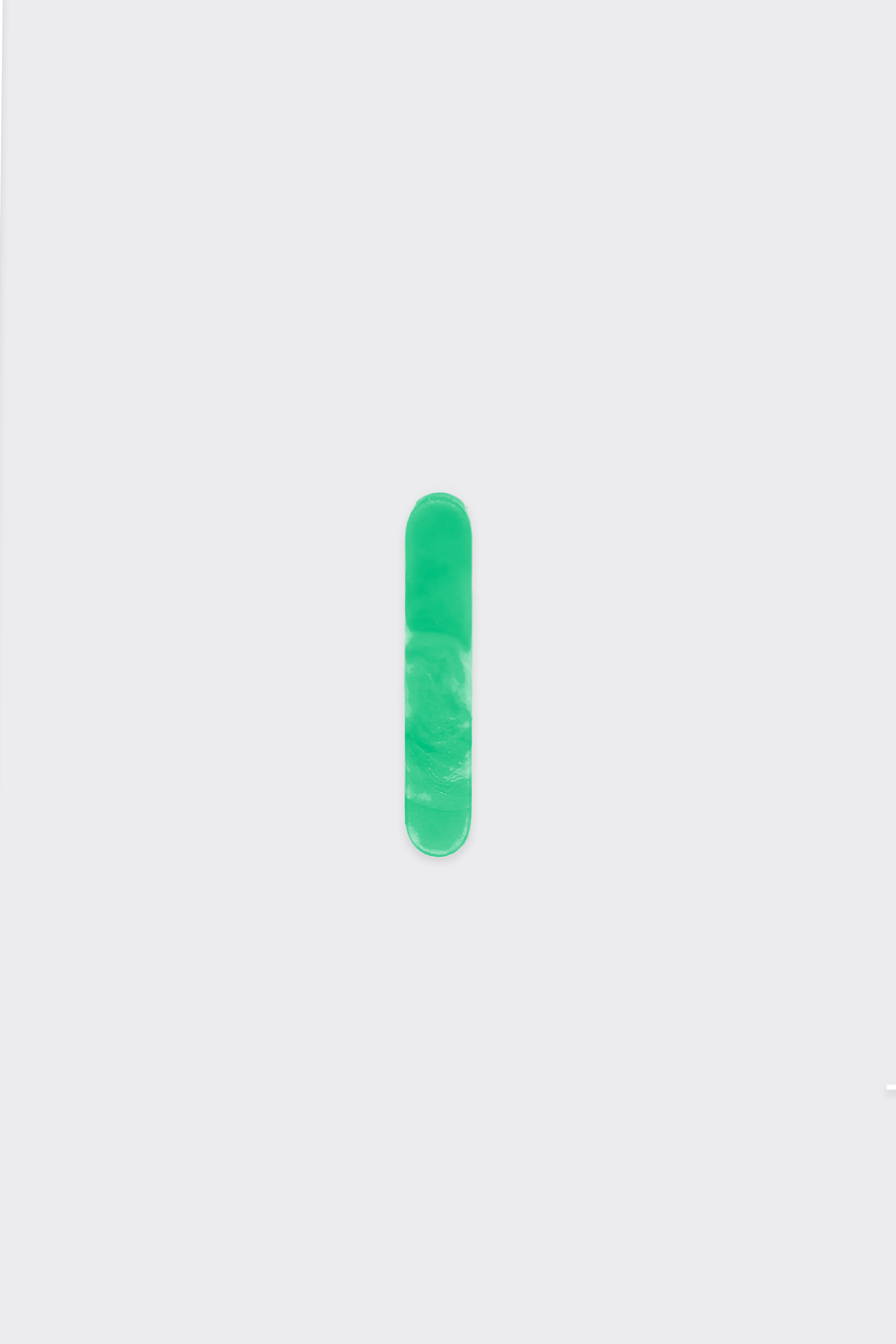 Green Plastic Letters — I