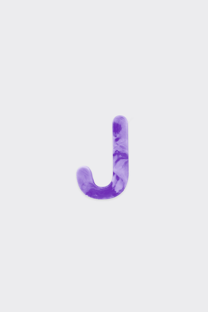 Purple Plastic Letters