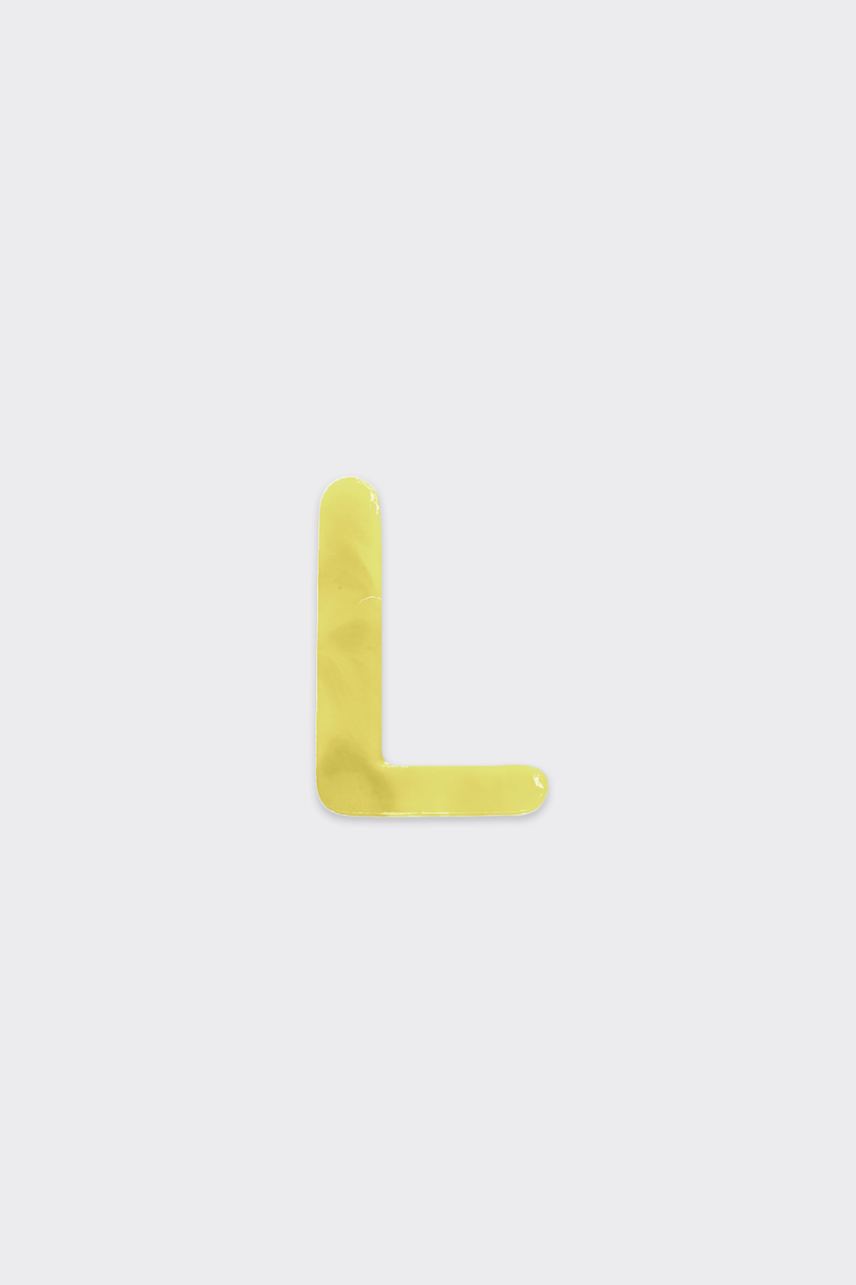 Yellow Plastic Letters — L