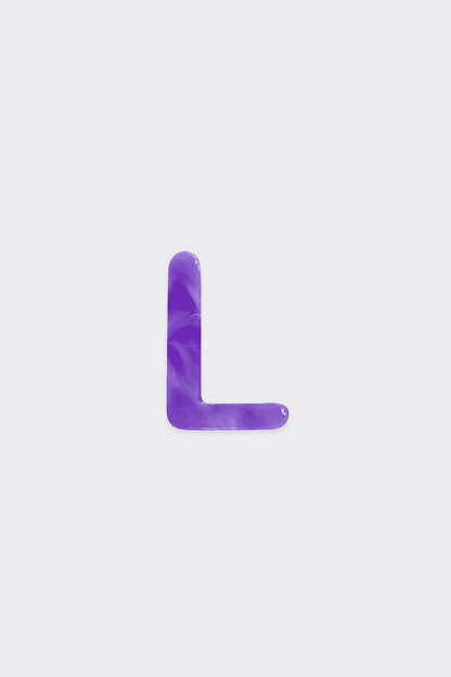 Purple Plastic Letters