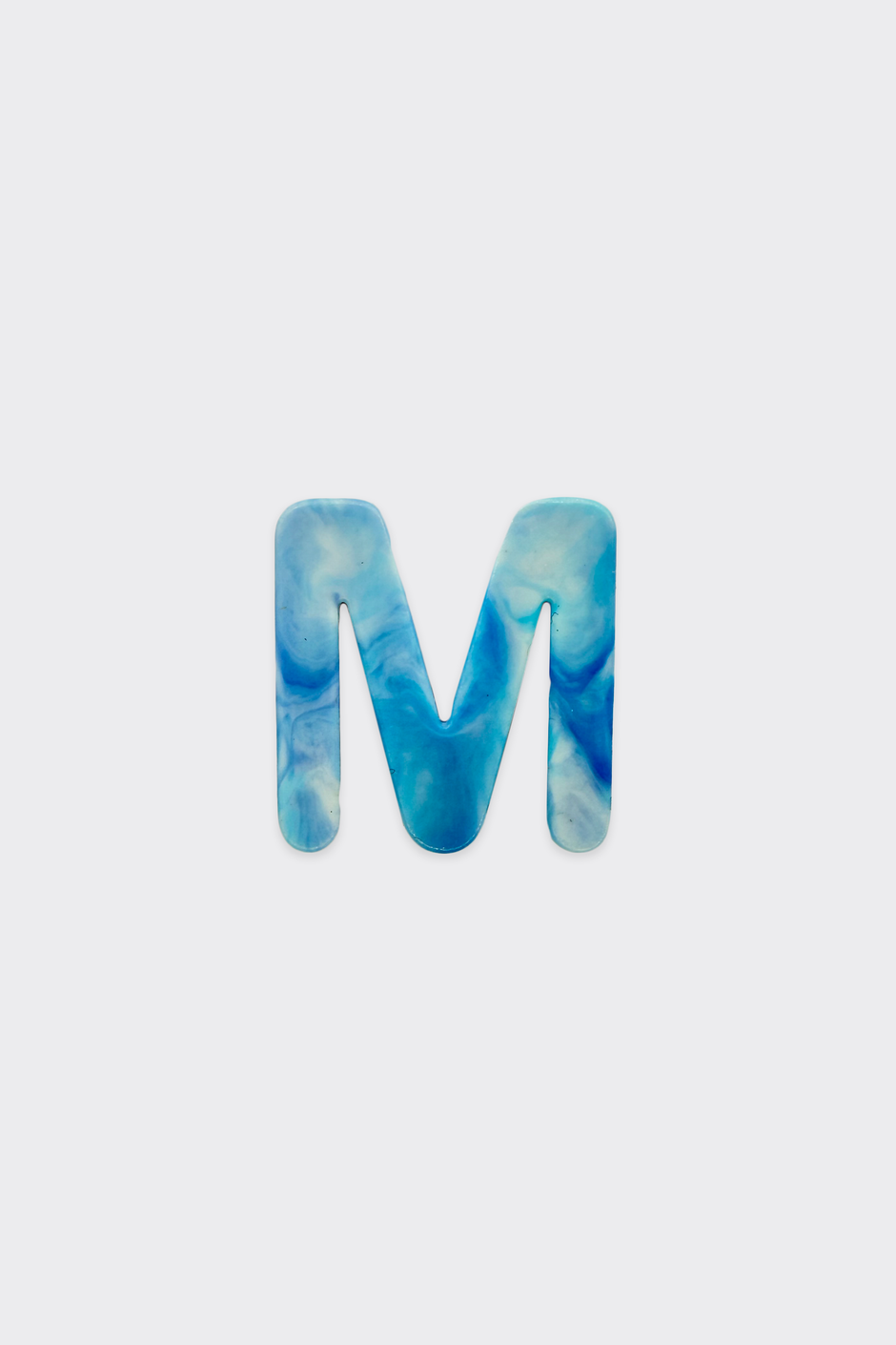 Blue Plastic Letters — M