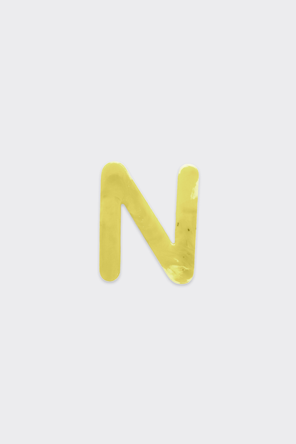 Yellow Plastic Letters
