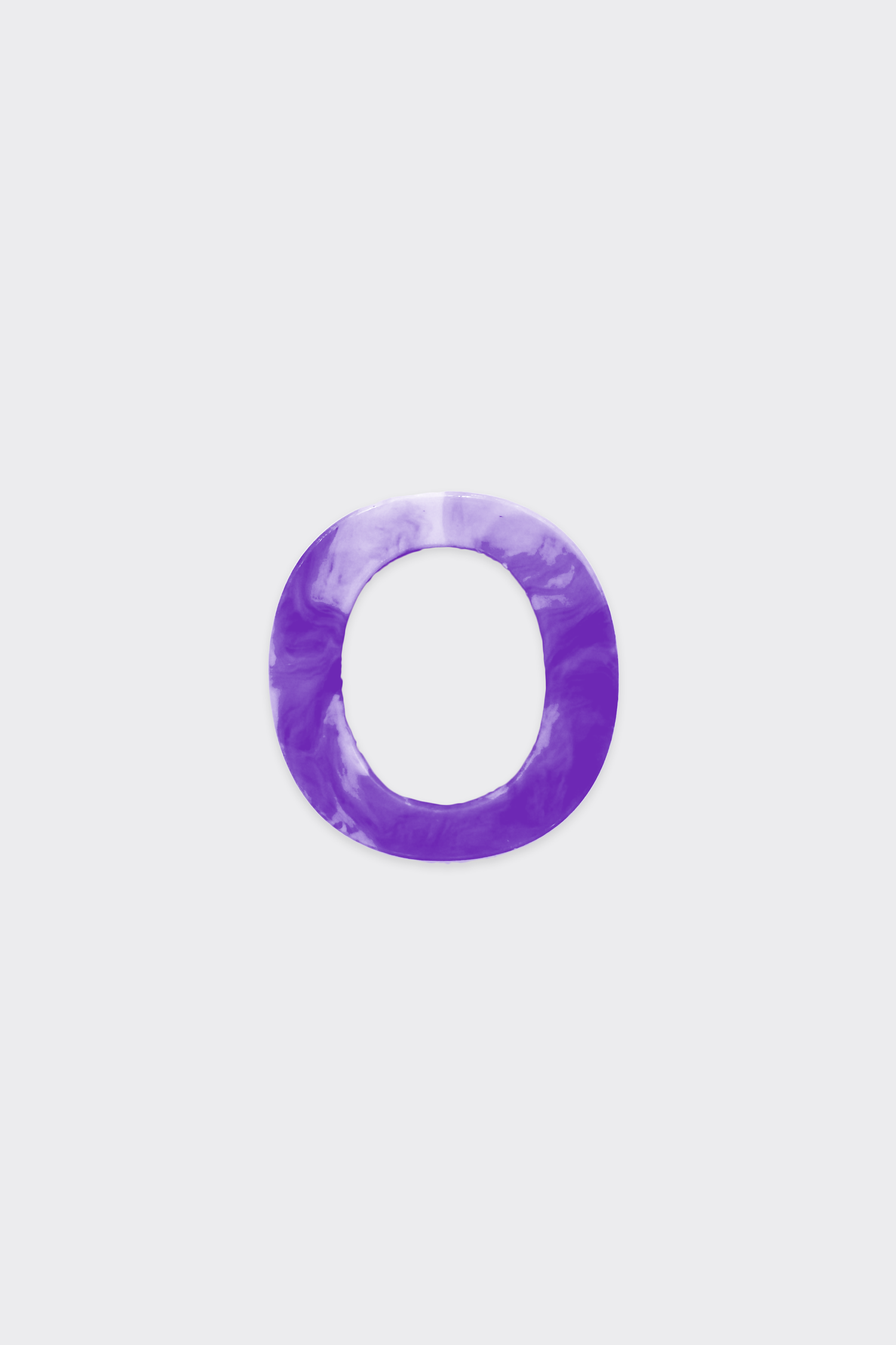 Purple Plastic Letters
