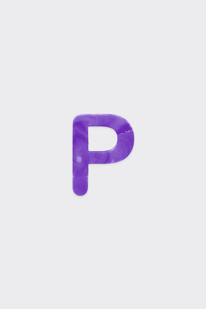 Purple Plastic Letters