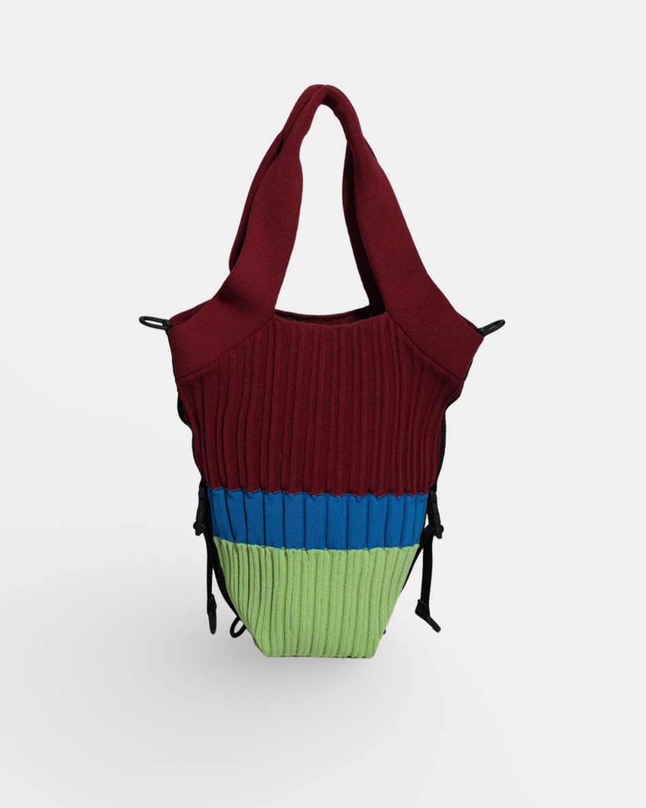 Voyage Tote Bag — Burgundy Stripes