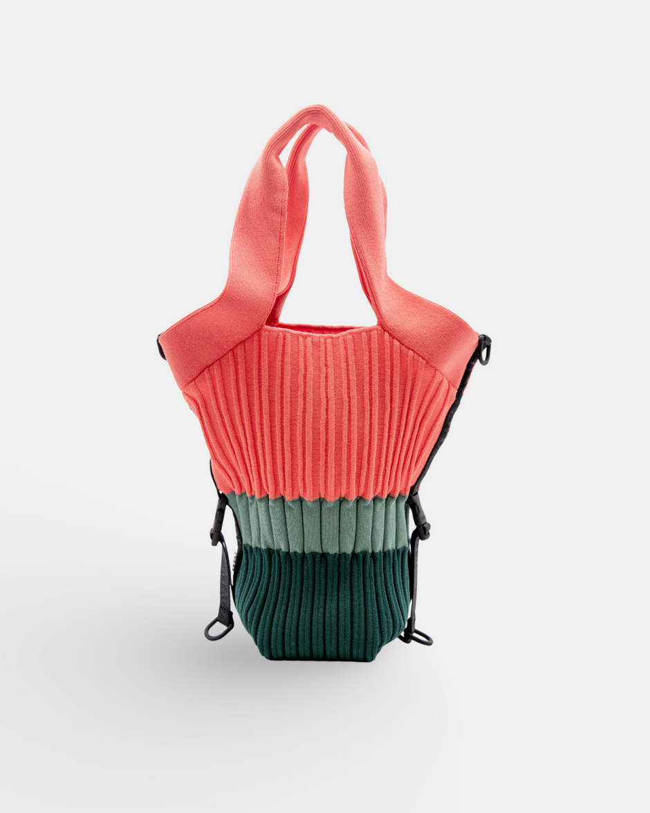 Voyage Tote Bag — Coral Stripes