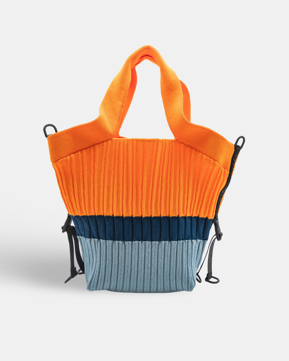 Mega Voyage Tote Bag — Orange Stripes