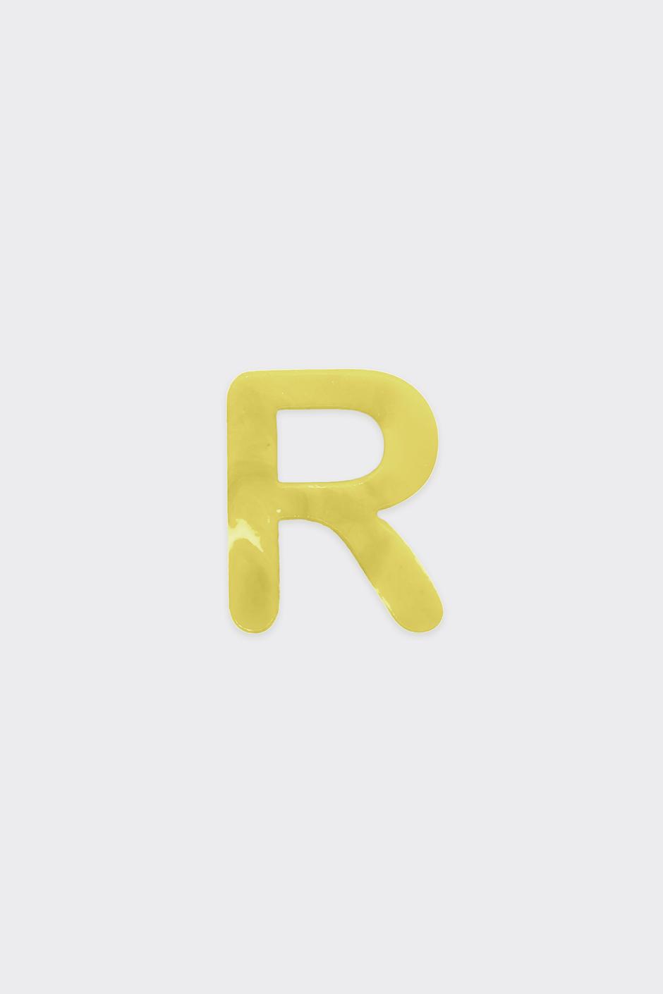 Yellow Plastic Letters — R