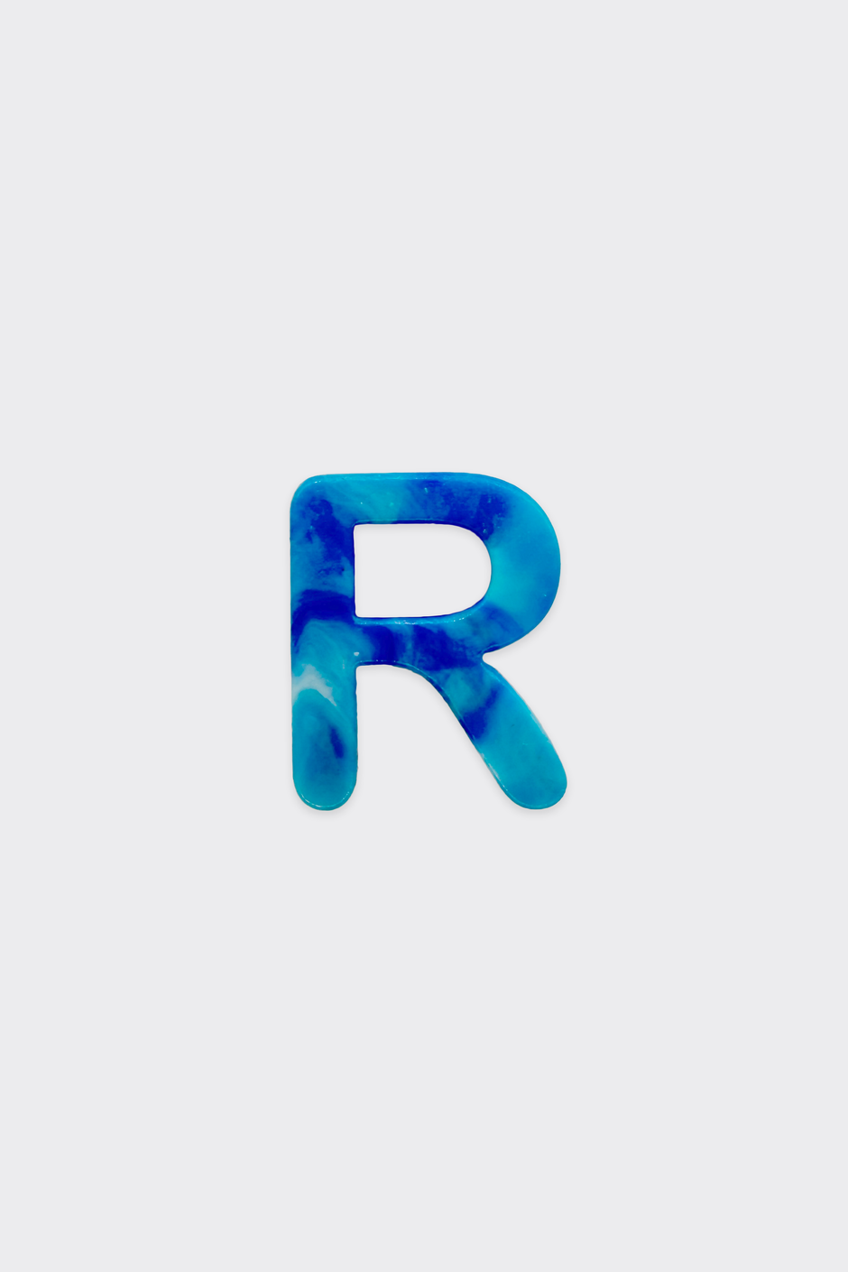 Blue Plastic Letters — R