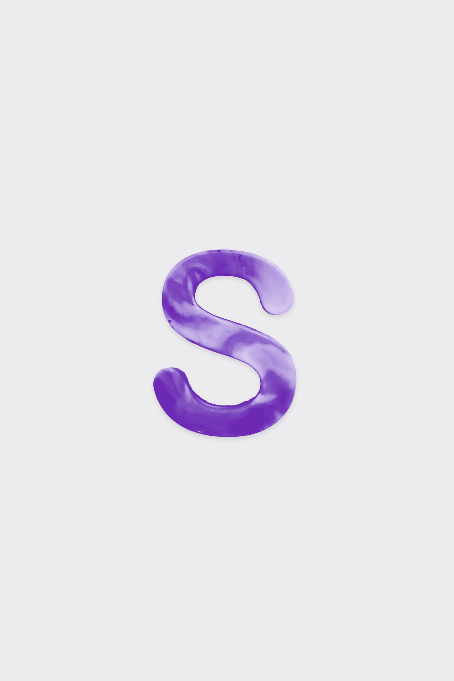 Purple Plastic Letters