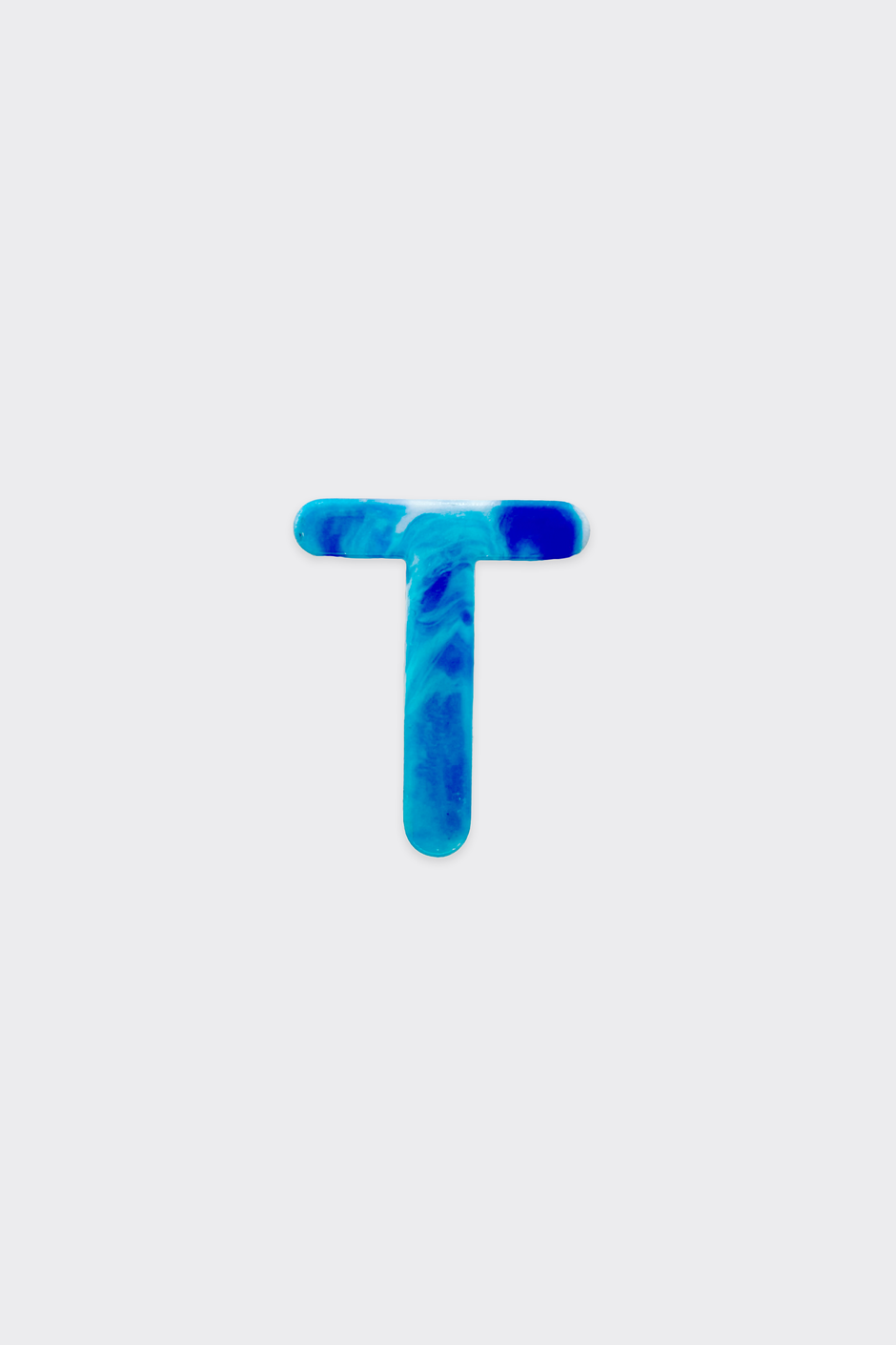 Blue Plastic Letters — T
