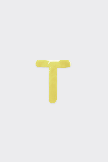 Yellow Plastic Letters