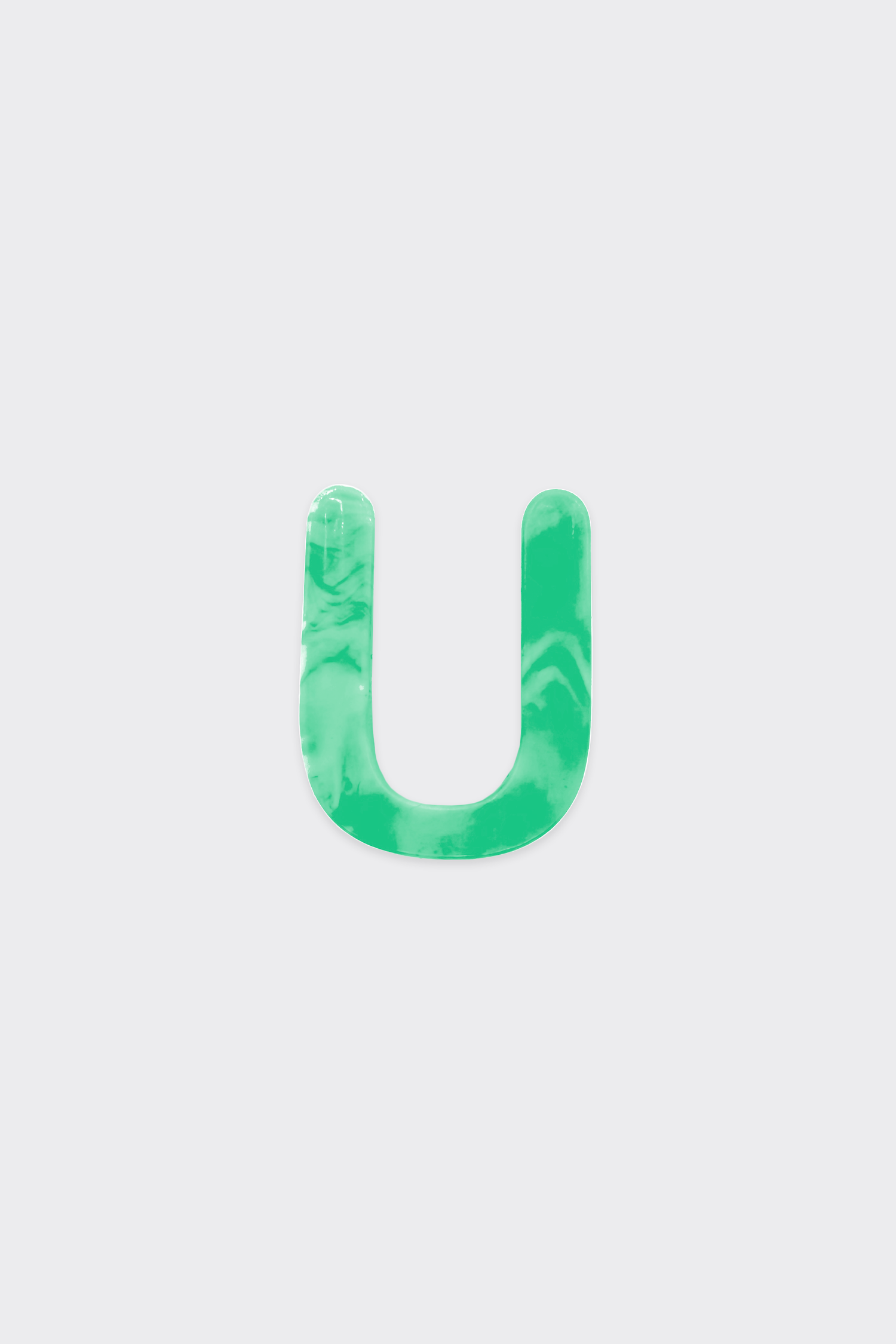Green Plastic Letters