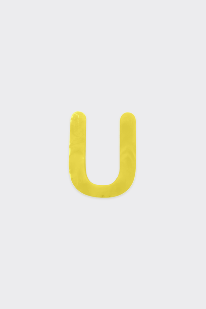 Yellow Plastic Letters