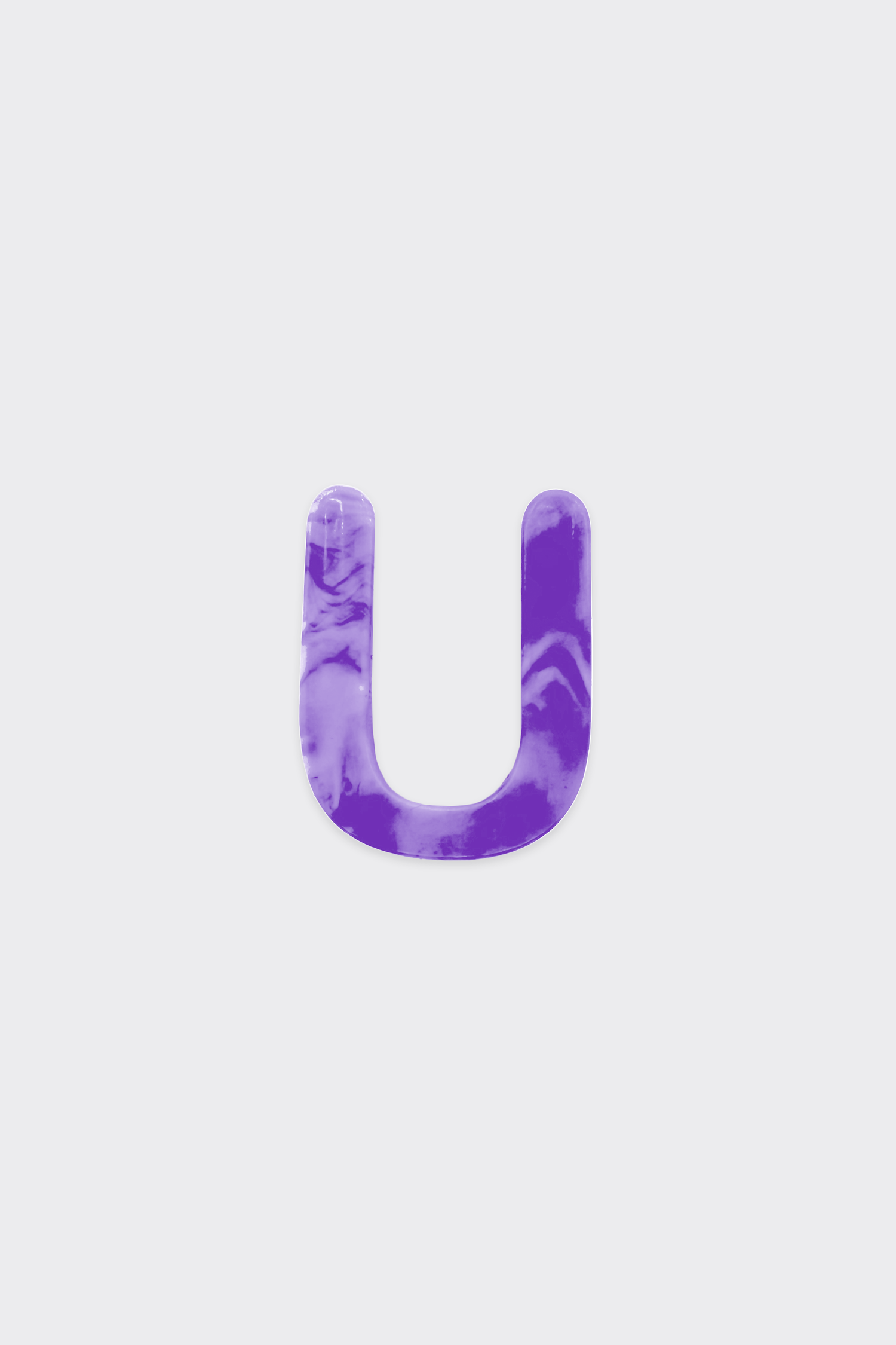 Purple Plastic Letters